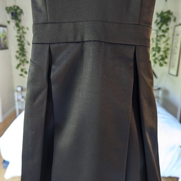 Lulus Be With You Dark Teal Blue Skater Dress in Black - Picture 4 of 7